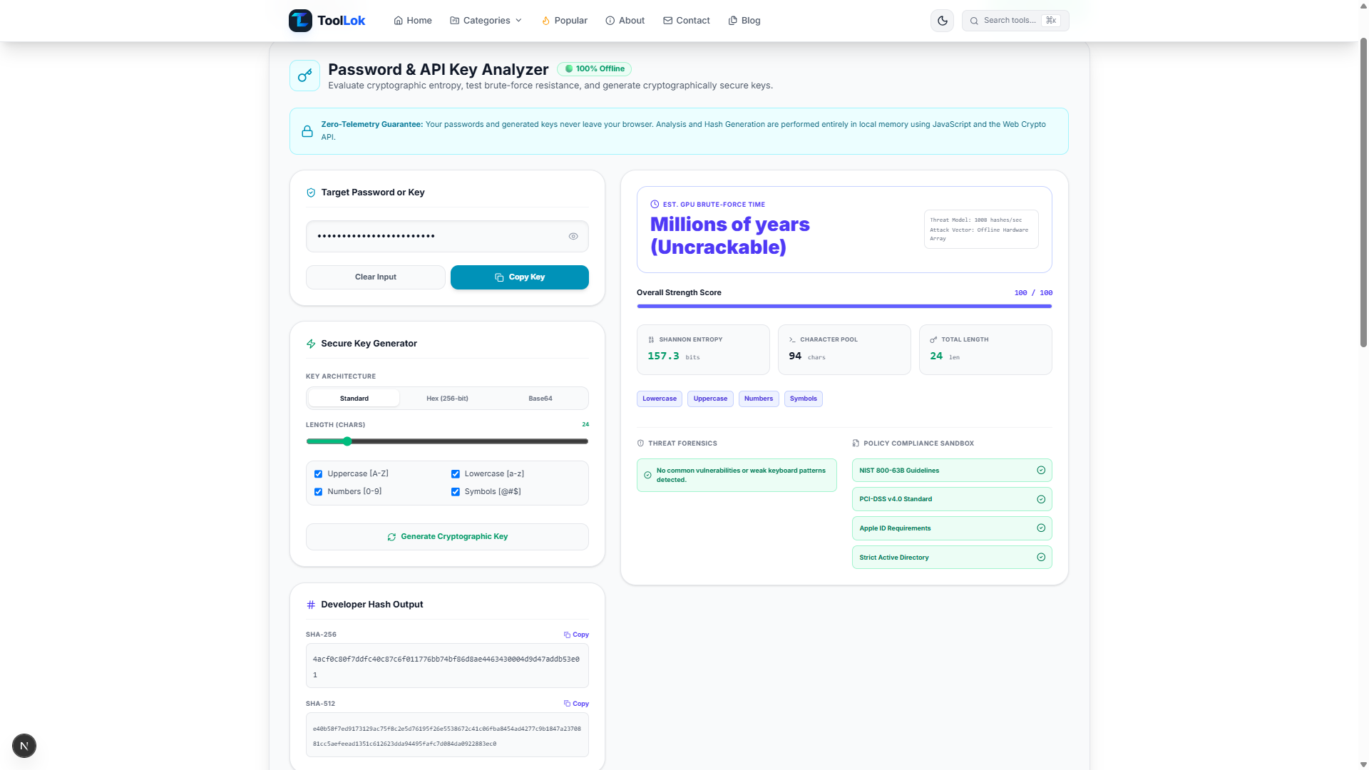 Password & API Key Analyzer: Check Password Strength, Entropy & Generate Secure Keys
