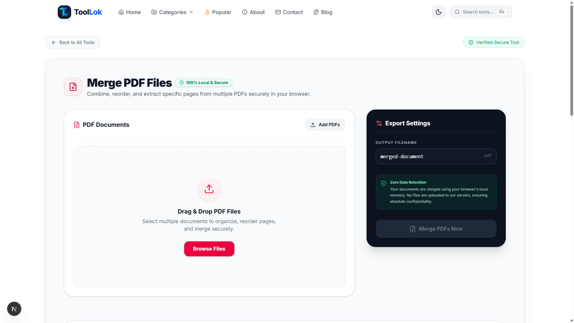 Merge PDF Files Online: Combine, Reorder & Extract PDF Pages for Free